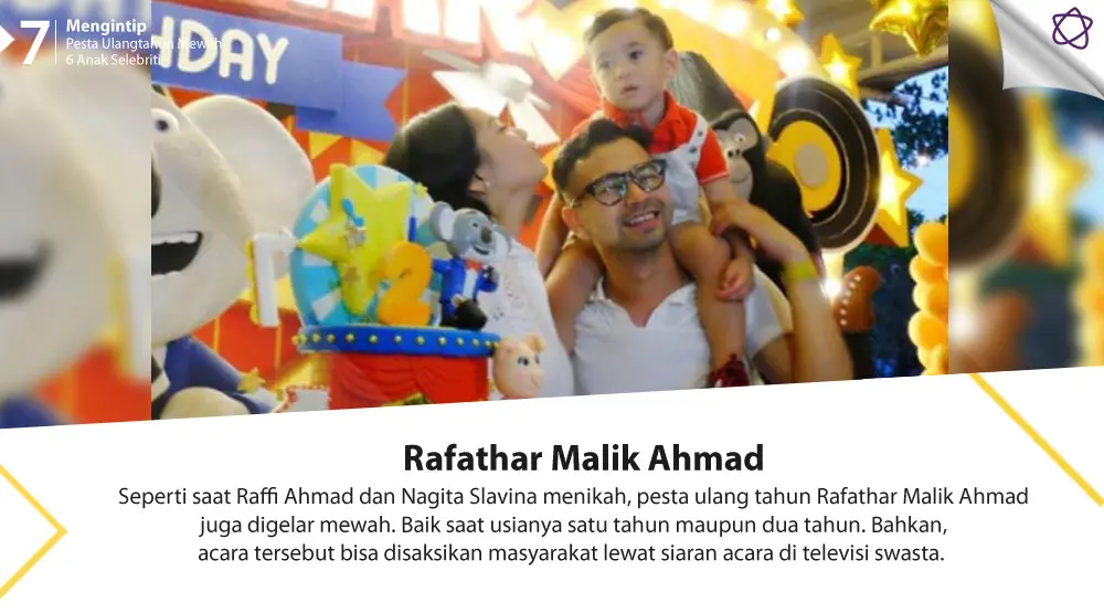 Mengintip Pesta Ulang Tahun Mewah 7 Anak Selebriti. (Foto: Instagram/therealransfamily, Desain: Nurman Abdul Hakim/Bintang.com)