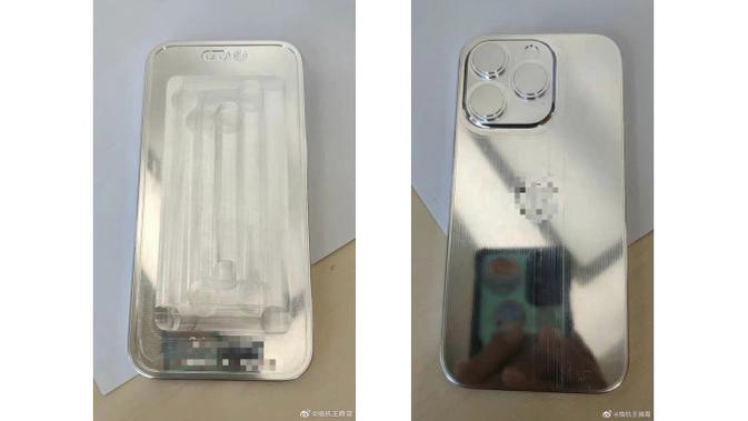 <p>Foto depan dan belakang dummy iPhone 14 Pro Max. (Doc: Twitter @duanrui1205)</p>