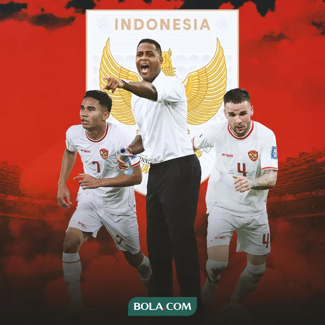Timnas Indonesia - Patrick Kluivert Dikelilingi Marselino Ferdinan dan Calvin Verdonk