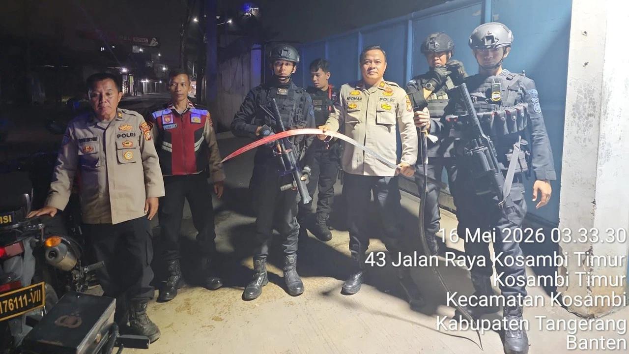 Brimob Sita Parang Satu Meter Bubarkan Tawuran di Kosambi Tangerang, Segera Lapor ke Sini Temukan Gangguan Keamanan
