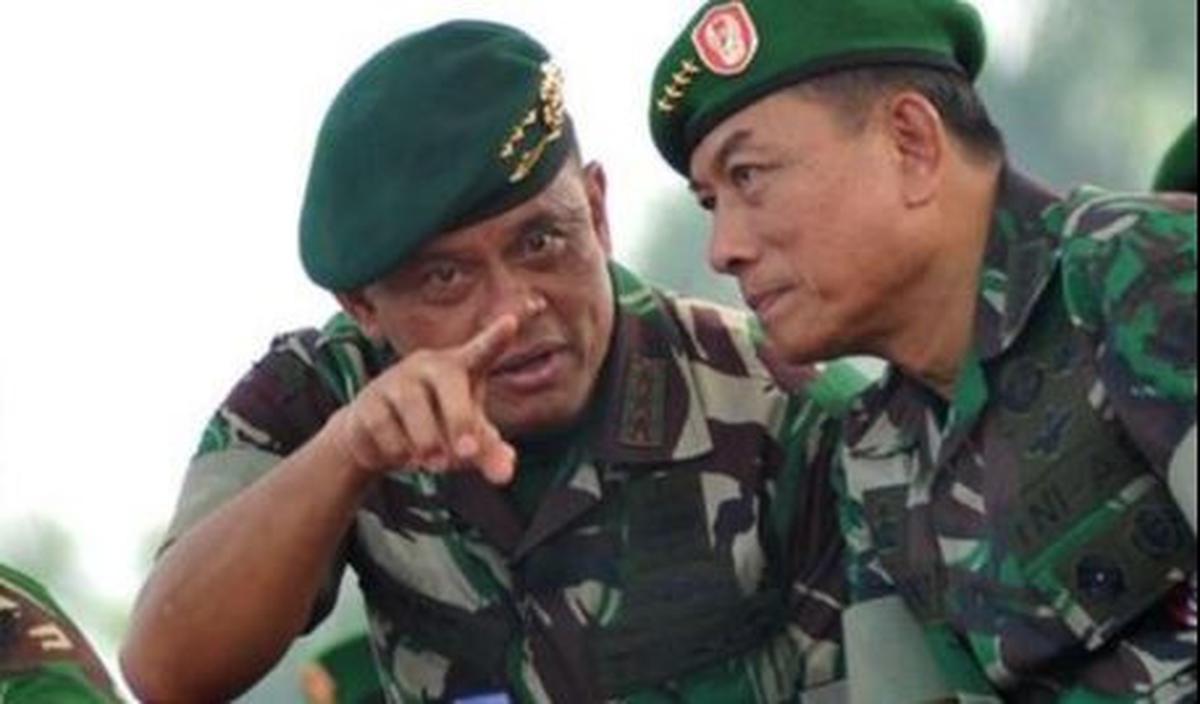 Wiranto dan Gatot Nurmantyo mendapat kehormatan diundang di acara peringatan 63 tahun pengabdian Kostrad.