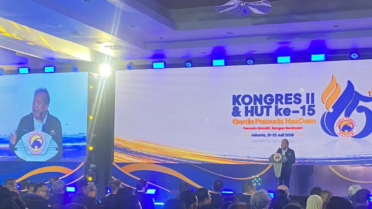 Saan Mustopa di Kongres II Garda Pemuda NasDem