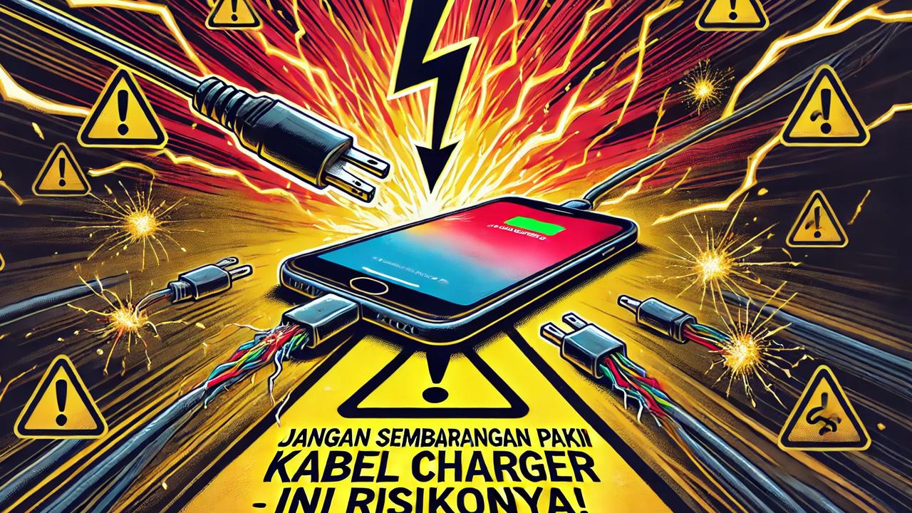 Jangan Sembarangan Pakai Kabel Charger, Ini Risikonya