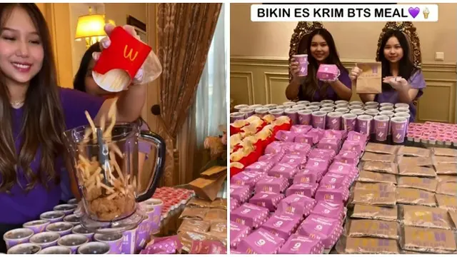 Sisca Kohl Bikin Es Krim BTS Meal, Blender Nugget dan Kentang Goreng