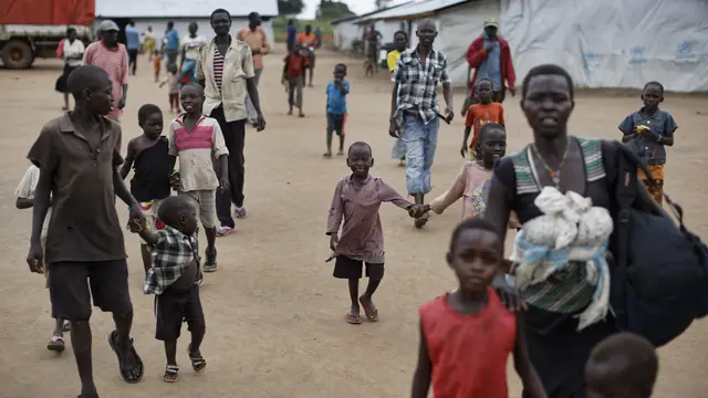 Anak-anak Pengungsi Sudan Terus Berdatangan