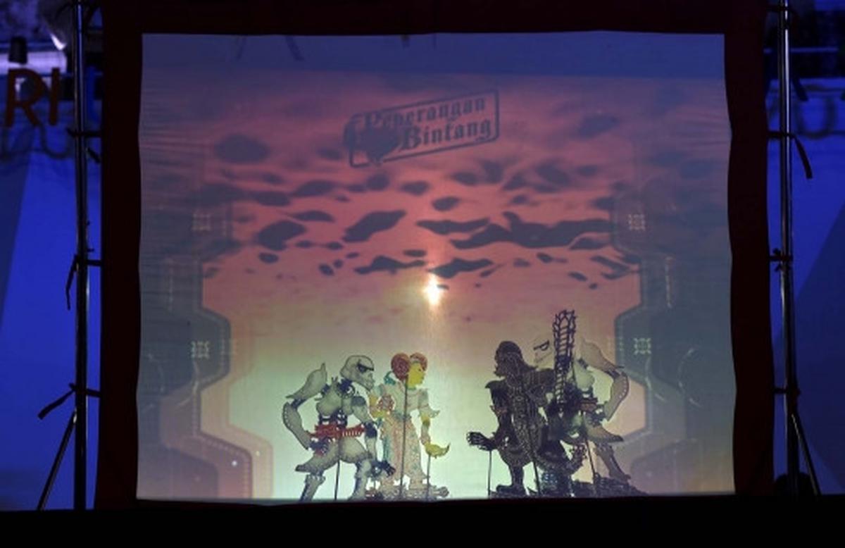 Intip dalang Malaysia gelar pertunjukan wayang Star Wars