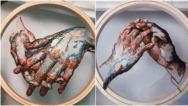 Miliki Efek 3 Dimensi, 7 Hasil Karya Sulam Seniman Ini Menakjubkan