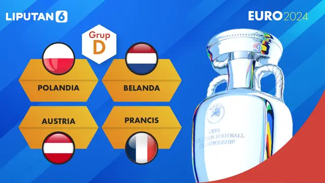 Euro 2024 Grup D : Polandia, Belanda, Austria, Prancis