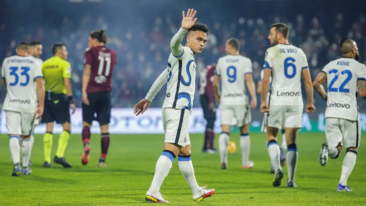 Salernitana Vs Inter Milan Lautaro Martinez