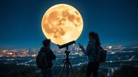 supermoon adalah ©Ilustrasi dibuat Stable Diffusion