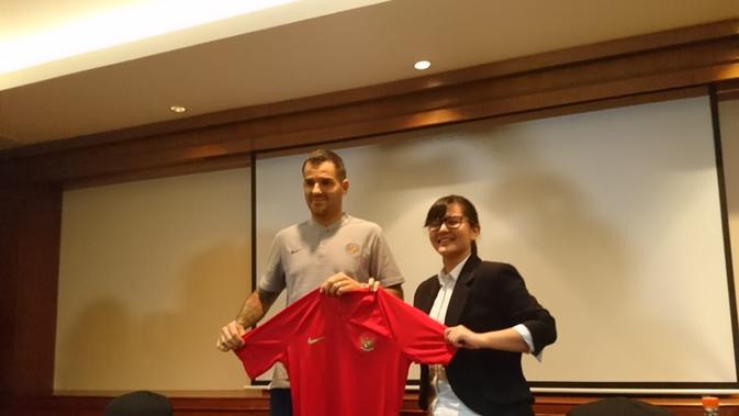 PSSI meresmikan Simon McMenemy sebagai pelatih utama Timnas Indonesia, di Hotel Sultan, Jakarta, Kamis (24/1/2018) (Istimewa).