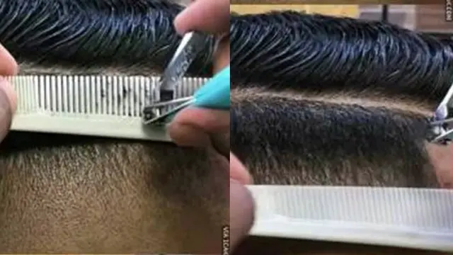 7 Potret Orang Cukur Rambut Pakai Alat Anti-Mainstream Ini Bikin Ngeri