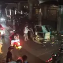 Mobil Jip Seruduk Pedagang dan Pengendara Motor di Sukabumi