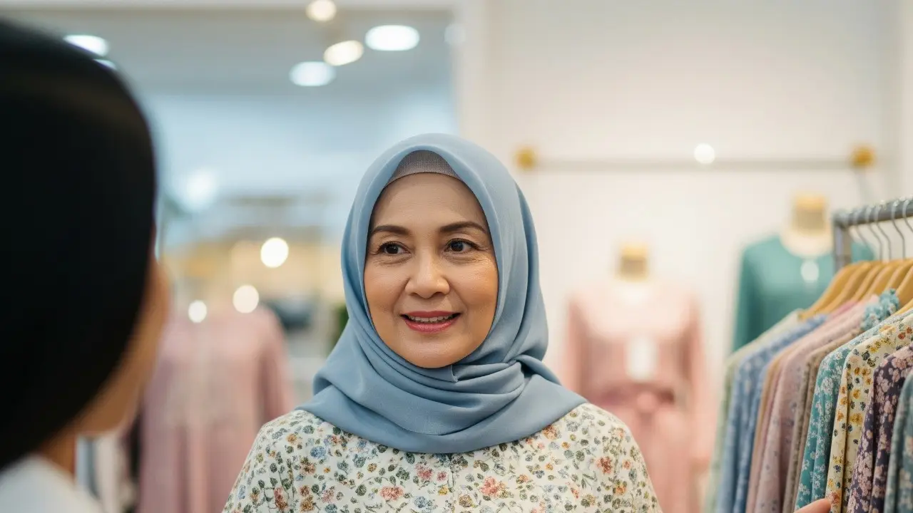 Model Gamis Terbaru untuk Usia 60 An/Gemini