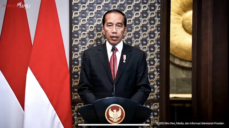 Presiden Joko Widodo atau Jokowi membuka acara ASEAN Ministerial Meeting On Transnational Crime (AMMTC) ke-17.