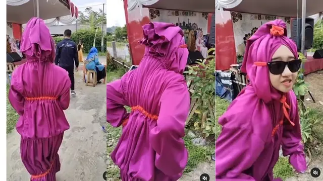 6 Dandanan Nyeleneh Seperti Pocong Ini Bikin Geleng Kepala, Kocak