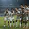 Selebrasi para pemain Timnas Indonesia U-22 usai mencetak gol ke gawang Mali U-22 pada laga ujicoba yang digelar di Stadion Pakansari, Kabupaten Bogor, Selasa (18/11/2025) pukul 20.00 WIB. (Bola.com/Bagaskara Lazuardi)