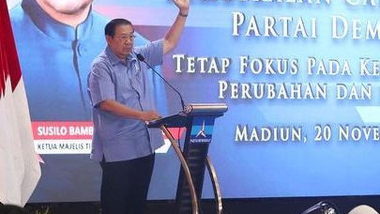 VIDEO: Detik-Detik SBY Marah Tunjuk Kader Demokrat Ngobrol: Lihat Sini Kamu, Jangan Bicara!