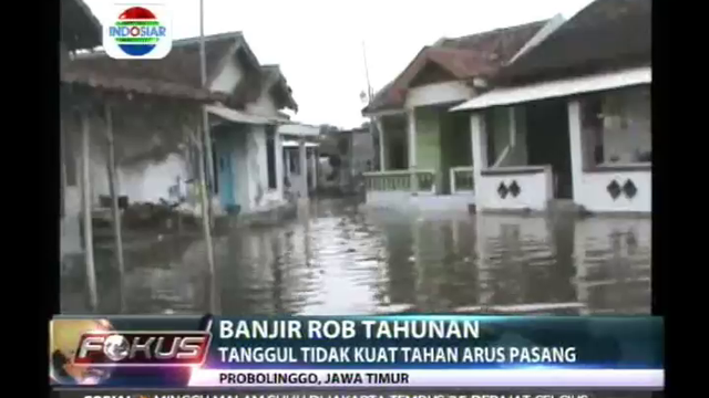 Banjir Rob Tahunan, Tanggul Tidak Kuat Tahan Arus Pasang