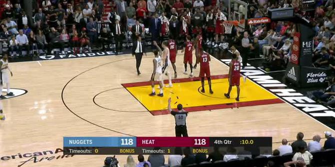 VIDEO : Cuplikan Pertandingan NBA, Heat 149 vs Nuggets 141