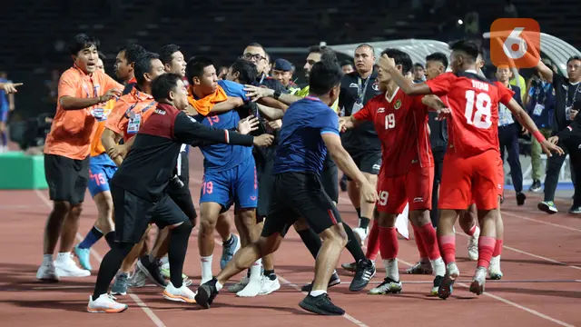 Kericuhan Final SEA Games 2023 Antara Timnas Indonesia U-22 Vs Timnas Thailand U-22