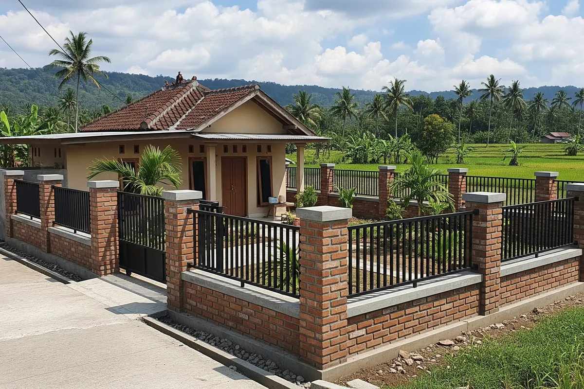 Model Pagar Minimalis untuk Rumah Kecil di Desa yang Lagi Tren
