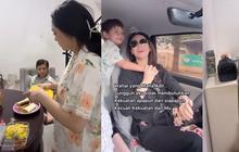 10 Foto Celine Evangelista Mengantar Anak ke Sekolah, Menyiapkan Sarapan dan Bekal - Mengemudikan Mobil Sendiri