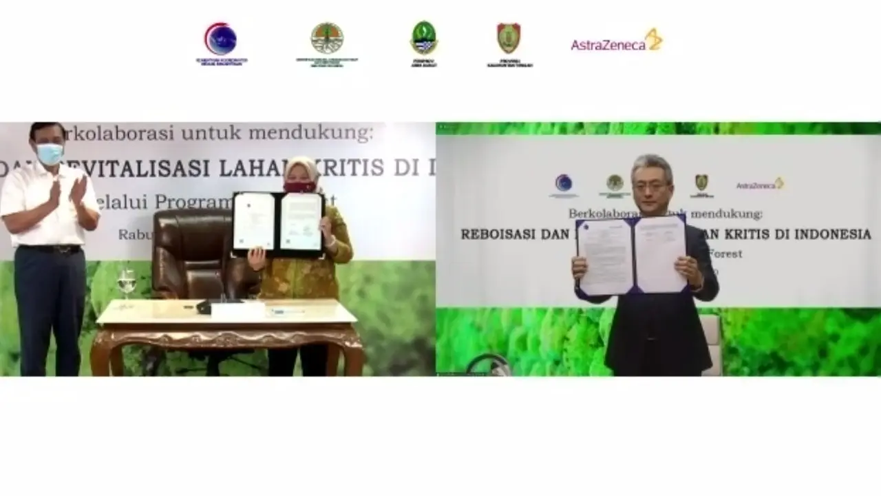 Penandatanganan Seremoni Peluncuran AZ Forest Indonesia: 20 juta Pohon Pada Akhir Tahun 2025