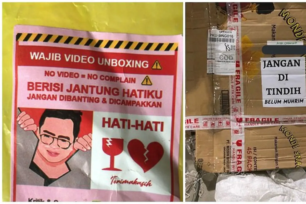 10 Tulisan Imbauan di Paket Ini Kocak Sekaligus Bikin Geleng Kepala
