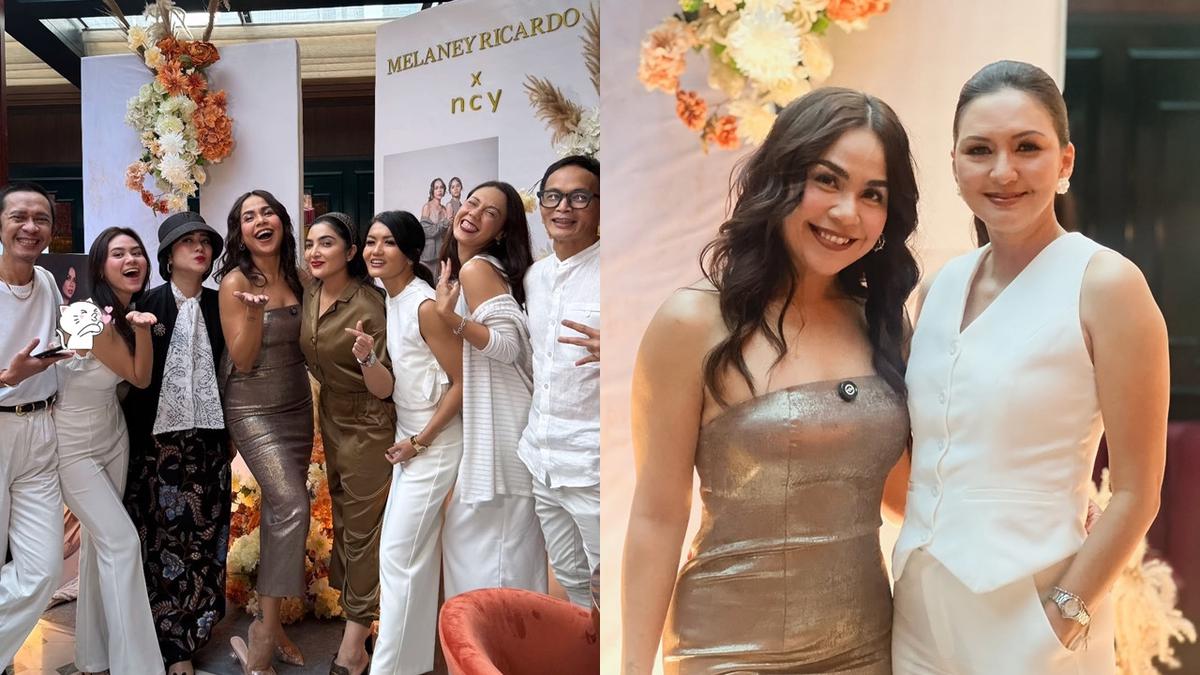 7 Potret Artis di Ulang Tahun Melaney Ricardo ke-44, Sambil Launching Sepatu