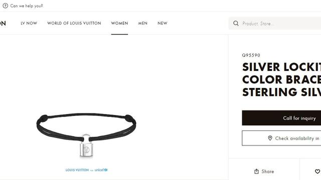 Gelang Kevin Sanjaya, Sumber: Website Louis Vuitton