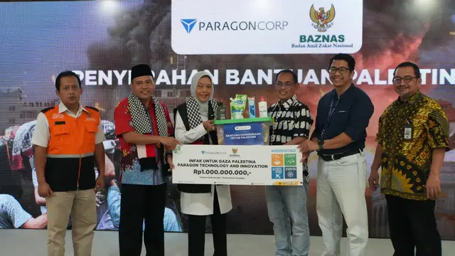 ParagonCorp Donasikan Rp1 Miliar untuk Warga Palestina, Gandeng Baznas untuk Penyalurannya