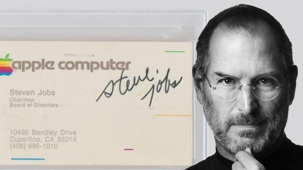 Kartu Nama Plus Tanda Tangan Steve Jobs Terjual Rp1,6 Miliar