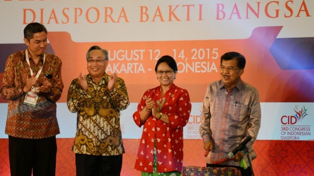Tabuh beduk, Jusuf Kalla resmi buka Kongres Diaspora Indonesia
