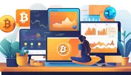 Ilustrasi harga kripto (Foto By AI)