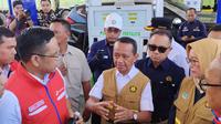 Menteri Energi dan Sumber Daya Mineral (ESDM), Bahlil Lahadalia kunjungan ke Kota Cilegon, Banten, Kamis (13/3/2025). (Foto: Liputan6.com/Gagas YP)