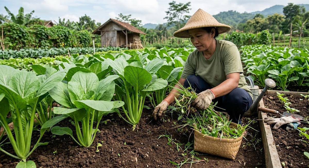 Trik Menanam Sawi agar Batangnya Besar dan Daunnya Tidak Cepat Bolong, Panen Lebih Subur