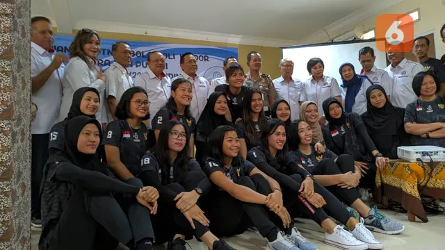 Timnas Bola Voli Putri Indonesia untuk Pelatnas SEA Games 2019.