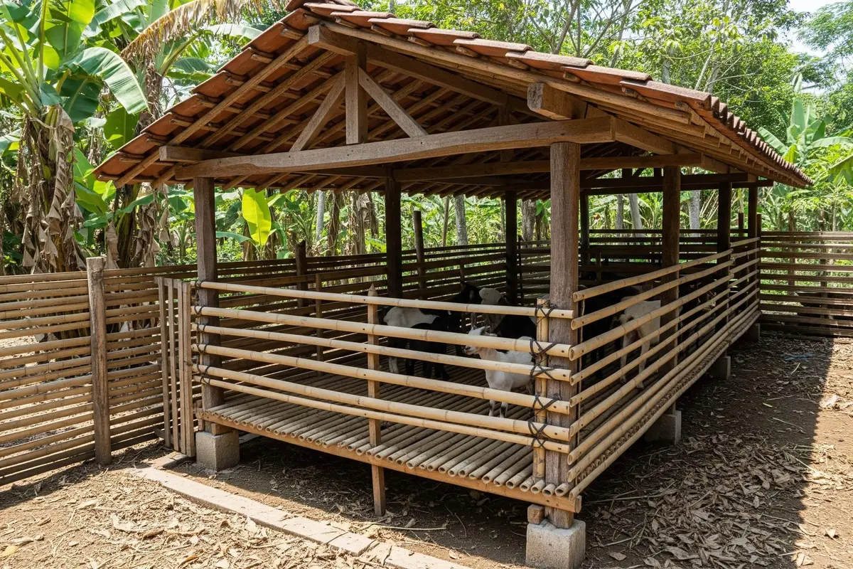 Trik Bikin Kandang Kambing Minimalis di Lahan Sempit