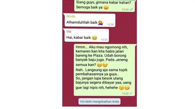 5 Chat Bendahara Kelas Minta Uang Kas Ini Bikin Geleng Kepala Hot