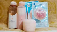 Rangkaian skincare Jepang, Momopuri, manfaatkan kebaikan buah persik. (Liputan6.com/Asnida Riani)