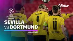 Berita video highlights Leg 1 Babak 16 Besar Liga Champions, Sevilla Vs Borussia Dortmund, Kamis (18/2/21).
