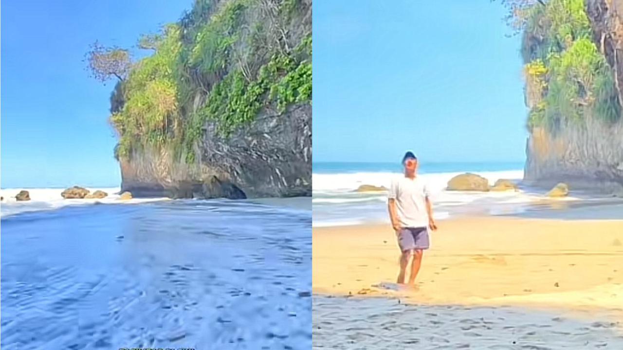 Pantai Gua Langir di Banten