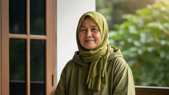 Model Gamis Simple untuk Lansia Tanpa Berlebihan