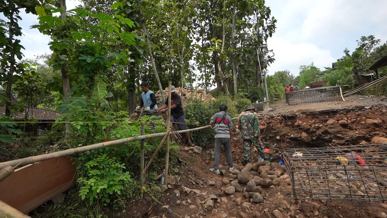 Warga Desa Nglembu Boyolali Segera Punya Jembatan Gantung Permanen