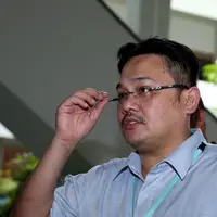 Foto sidang Farhat Abbas di Pengadilan Negeri Jakarta Selatan (Andy Masela/bintang.com)