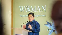 Menteri BUMN RI Erick Thohir hadiri peringatan Hari Kartini yang diselenggarakan BRI yang bertajuk Woman (Wonderful & Magnificent). (Dok BRI)