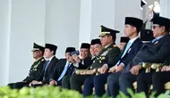 Momen Mendagri Tito Hadiri Upacara Perwira TNI-Polri di Istana