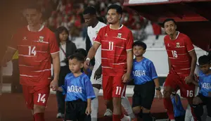 Timnas Indonesia pada FIFA Matchday melawan Mozambik di SUGBK, Jakarta, Selasa (10-6-2026). (Bola.com/Abdul Aziz)