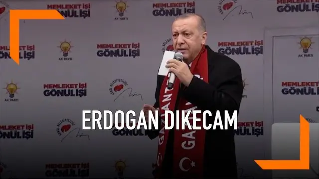 Presiden Turki Recep Tayyip Erdogan dikecam karena memutar video penembakan masjid di Selandia Baru saat melakukan kampanye.